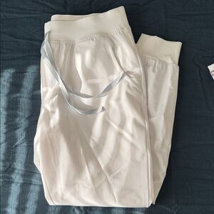 Figs white jogger scrubs